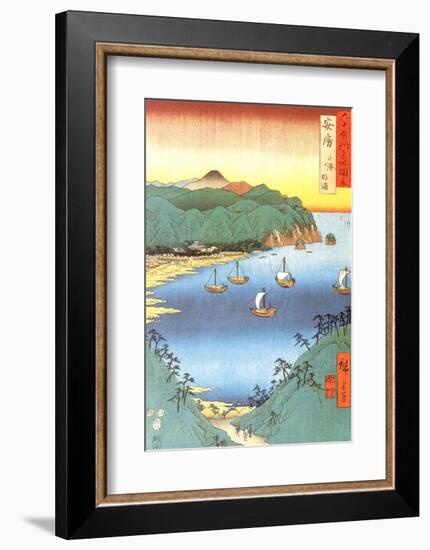 Inlet at Awa Province-Ando Hiroshige-Framed Art Print