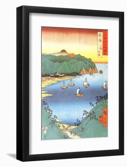 Inlet at Awa Province-Ando Hiroshige-Framed Art Print