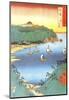 Inlet at Awa Province-Ando Hiroshige-Mounted Art Print