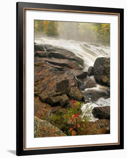 Inlet Mist over Rushing Stream, New York, Usa-Jay O'brien-Framed Photographic Print