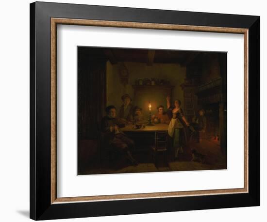 Inn Interior by Candle Light-Pieter Huys-Framed Giclee Print