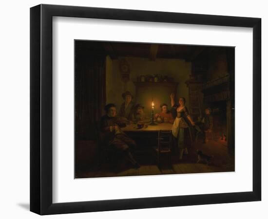 Inn Interior by Candle Light-Pieter Huys-Framed Giclee Print