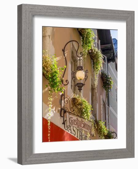 Inn Simony in Hallstatt in the Hallstatter Lake, Austria, Europe-P. Widmann-Framed Photographic Print