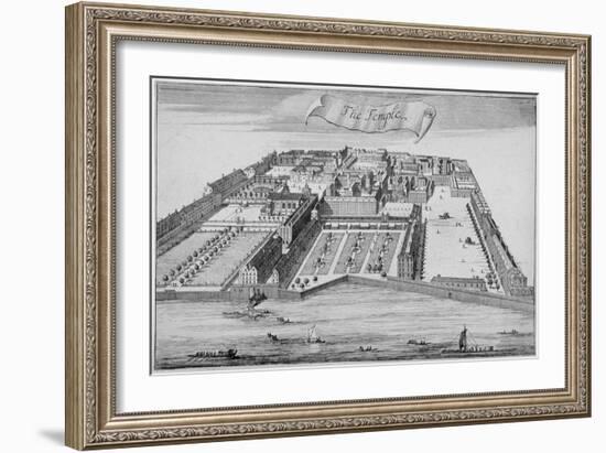 Inner and Middle Temple, City of London, 1700-Johannes Kip-Framed Giclee Print