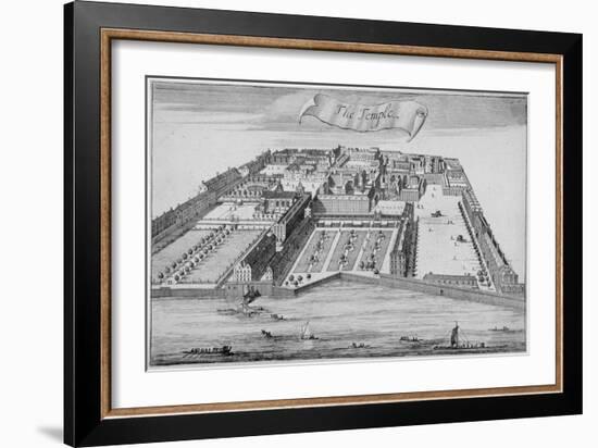 Inner and Middle Temple, City of London, 1700-Johannes Kip-Framed Giclee Print