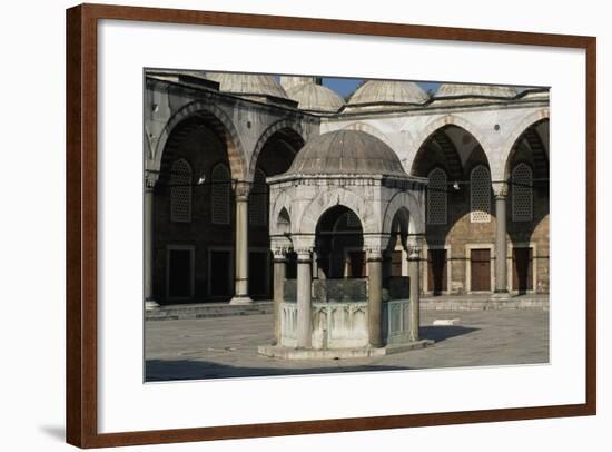 Inner Courtyard and Fountain for Ablutions-null-Framed Giclee Print