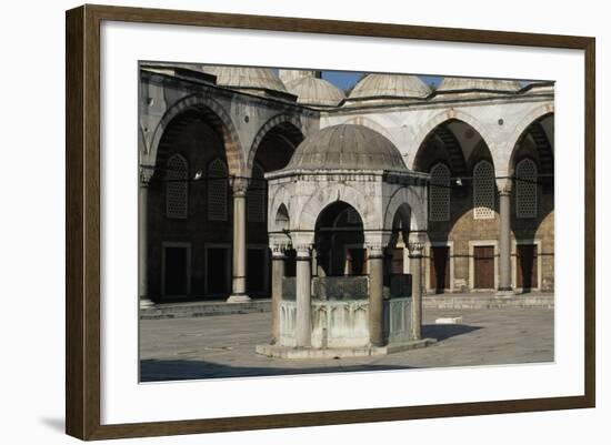 Inner Courtyard and Fountain for Ablutions-null-Framed Giclee Print
