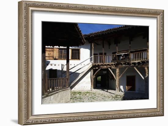 Inner Courtyard of Rozhen Monastery of Nativity of the Mother of God, Greater Melnik, Bulgaria-null-Framed Giclee Print