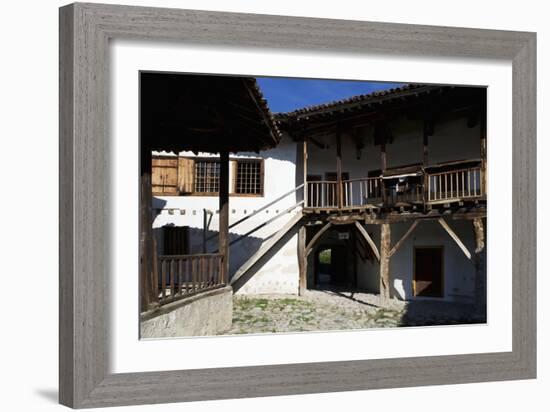 Inner Courtyard of Rozhen Monastery of Nativity of the Mother of God, Greater Melnik, Bulgaria-null-Framed Giclee Print