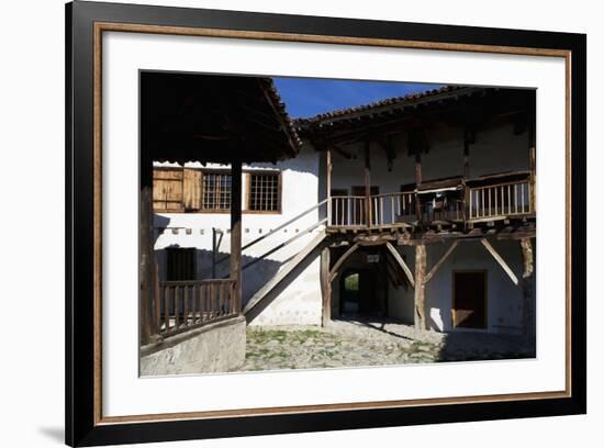 Inner Courtyard of Rozhen Monastery of Nativity of the Mother of God, Greater Melnik, Bulgaria-null-Framed Giclee Print