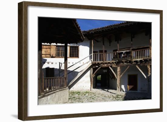 Inner Courtyard of Rozhen Monastery of Nativity of the Mother of God, Greater Melnik, Bulgaria-null-Framed Giclee Print