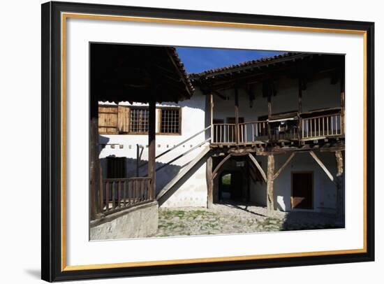 Inner Courtyard of Rozhen Monastery of Nativity of the Mother of God, Greater Melnik, Bulgaria-null-Framed Giclee Print