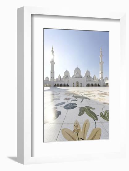 Inner Courtyard, Sheikh Zayed Bin Sultan Al Nahyan Moschee, Al Maqtaa-Axel Schmies-Framed Photographic Print