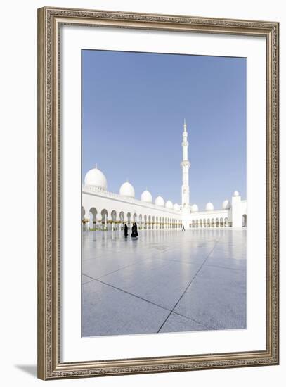 Inner Courtyard, Sheikh Zayed Bin Sultan Al Nahyan Mosque, Al Maqtaa-Axel Schmies-Framed Photographic Print