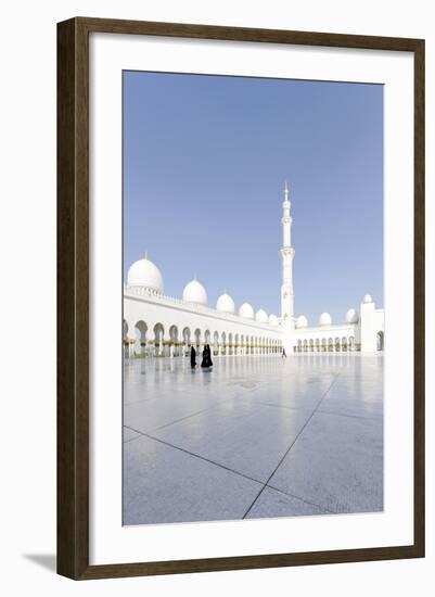 Inner Courtyard, Sheikh Zayed Bin Sultan Al Nahyan Mosque, Al Maqtaa-Axel Schmies-Framed Photographic Print