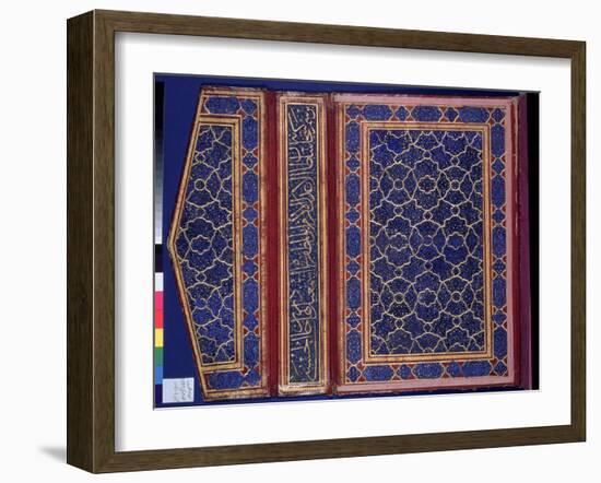 Inner Face of a Koran Case with a Thulth Inscription on the Binding-null-Framed Giclee Print