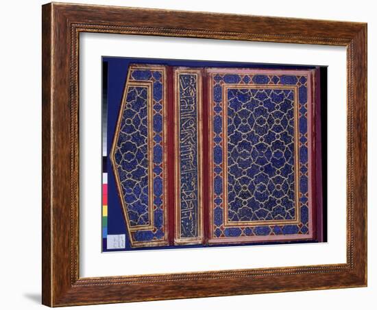 Inner Face of a Koran Case with a Thulth Inscription on the Binding-null-Framed Giclee Print