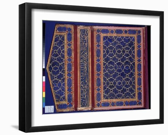 Inner Face of a Koran Case with a Thulth Inscription on the Binding-null-Framed Giclee Print