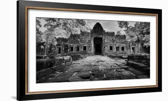 Inner gate on the west side of an ancient temple, Preah Khan temple, Angkor, Siem Reap, Cambodia-Panoramic Images-Framed Photographic Print