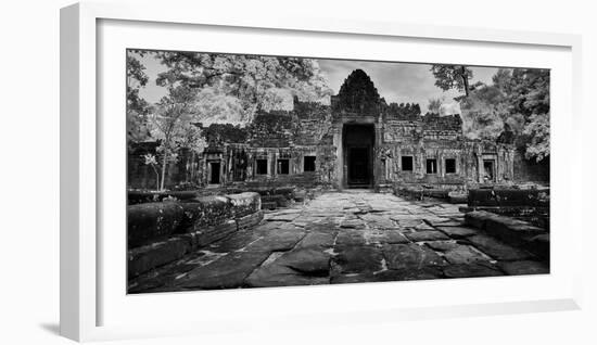 Inner gate on the west side of an ancient temple, Preah Khan temple, Angkor, Siem Reap, Cambodia-Panoramic Images-Framed Photographic Print