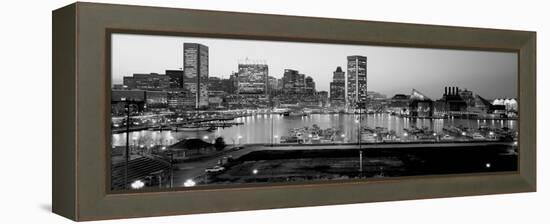 Inner Harbor, Baltimore, Maryland, USA-null-Framed Premier Image Canvas