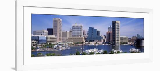 Inner Harbor Federal Hill Skyline Baltimore, MD-null-Framed Photographic Print