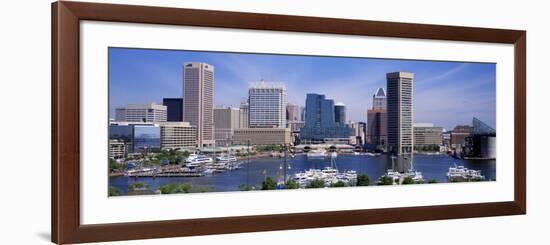 Inner Harbor Federal Hill Skyline Baltimore, MD-null-Framed Photographic Print