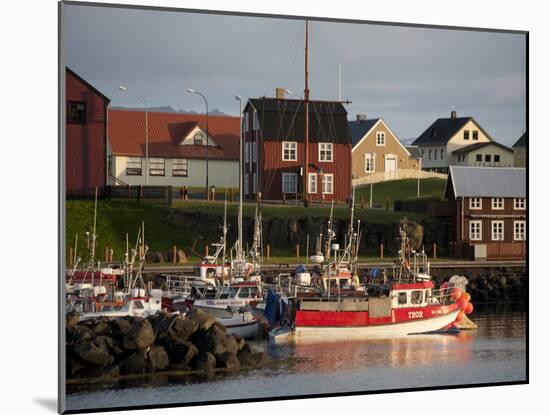 Inner Harbor of Port of Stykkisholmur, Iceland-Dave Bartruff-Mounted Photographic Print