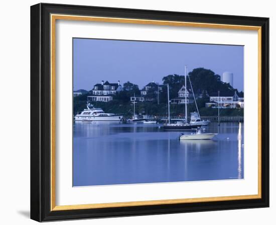 Inner Harbour, Edgar Town, Martha's Vineyard, Massachusetts, USA-Walter Bibikow-Framed Photographic Print