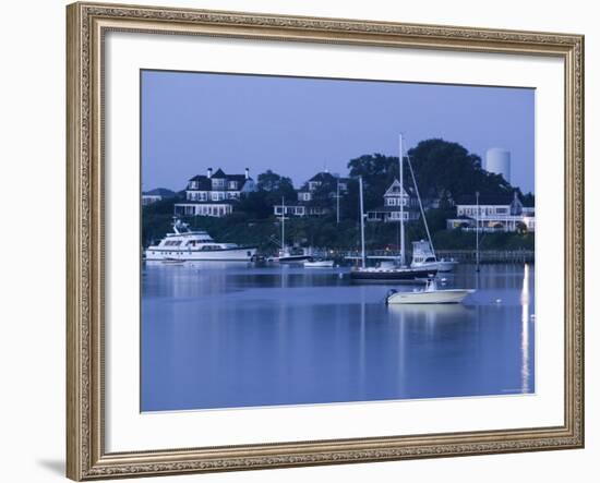 Inner Harbour, Edgar Town, Martha's Vineyard, Massachusetts, USA-Walter Bibikow-Framed Photographic Print