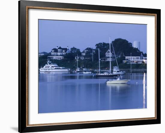 Inner Harbour, Edgar Town, Martha's Vineyard, Massachusetts, USA-Walter Bibikow-Framed Photographic Print