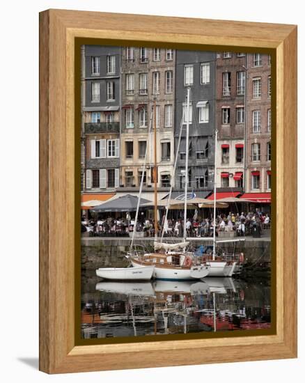 Inner Harbour, Honfleur, Normandy, France, Europe-Nick Servian-Framed Premier Image Canvas