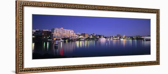 Inner Harbour, Victoria, British Columbia, Canada-Walter Bibikow-Framed Photographic Print