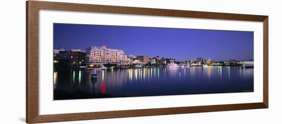 Inner Harbour, Victoria, British Columbia, Canada-Walter Bibikow-Framed Photographic Print