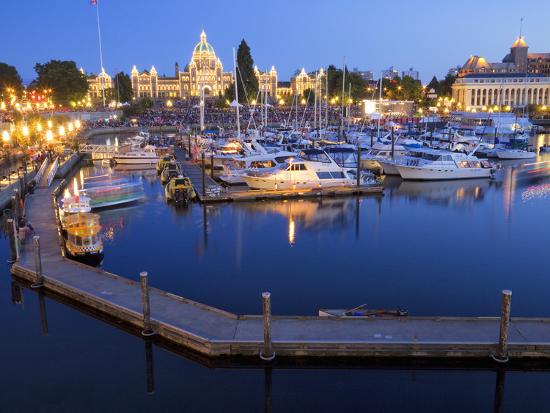 Inner Harbour With Parliament Building Victoria Vancouver Island