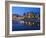 Inner Harbour with the Empress Hotel at Night, Victoria, Vancouver Island, British Columbia, Canada-Martin Child-Framed Photographic Print