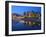 Inner Harbour with the Empress Hotel at Night, Victoria, Vancouver Island, British Columbia, Canada-Martin Child-Framed Photographic Print