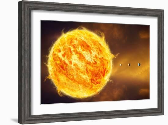 Inner Solar System, Artwork-Henning Dalhoff-Framed Photographic Print