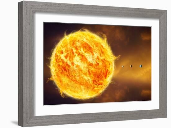 Inner Solar System, Artwork-Henning Dalhoff-Framed Photographic Print