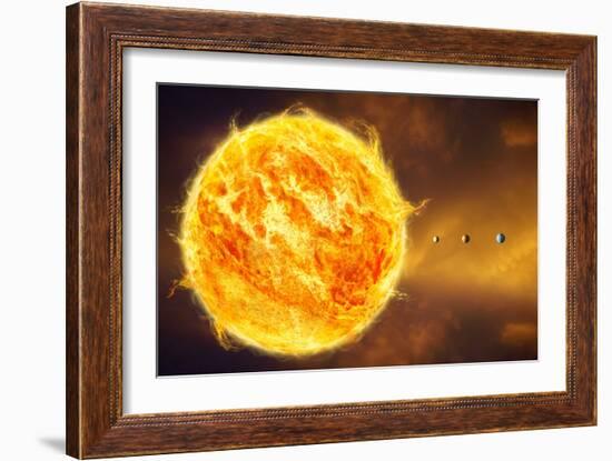 Inner Solar System, Artwork-Henning Dalhoff-Framed Photographic Print