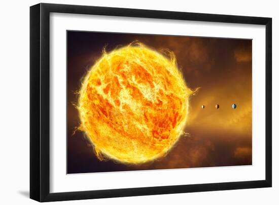 Inner Solar System, Artwork-Henning Dalhoff-Framed Photographic Print