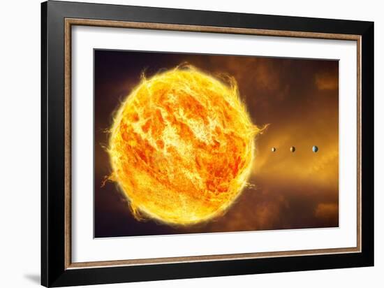 Inner Solar System, Artwork-Henning Dalhoff-Framed Photographic Print