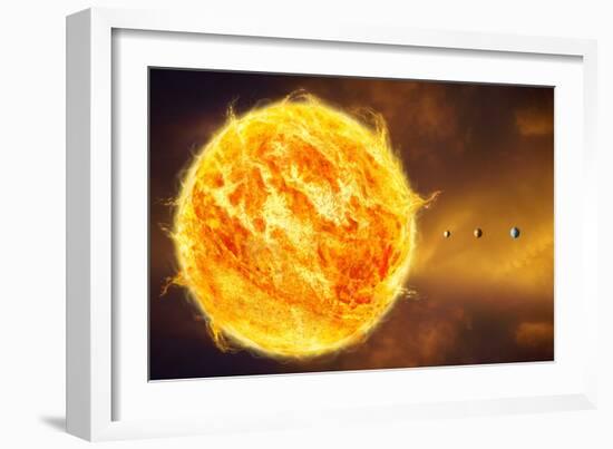 Inner Solar System, Artwork-Henning Dalhoff-Framed Photographic Print