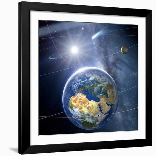 Inner Solar System, Artwork-Detlev Van Ravenswaay-Framed Photographic Print