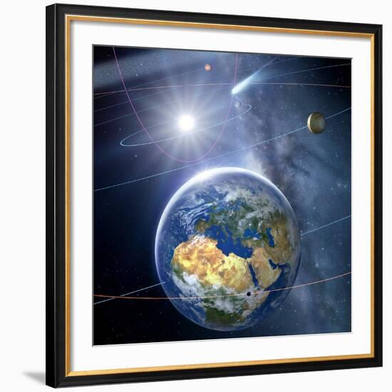 Inner Solar System, Artwork-Detlev Van Ravenswaay-Framed Photographic Print