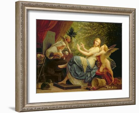 Innocence Seduced by Love, 1886 (Oil on Canvas)-Henri Pierre Picou-Framed Giclee Print