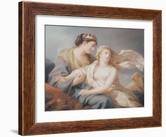 Innocence Takes Refuge in the Arms of Justice-Elisabeth Louise Vigee-LeBrun-Framed Giclee Print