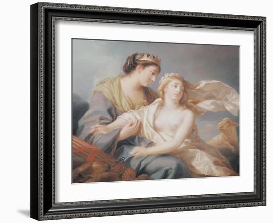 Innocence Takes Refuge in the Arms of Justice-Elisabeth Louise Vigee-LeBrun-Framed Giclee Print