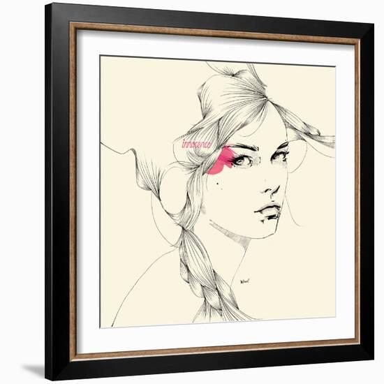 Innocence-Manuel Rebollo-Framed Art Print