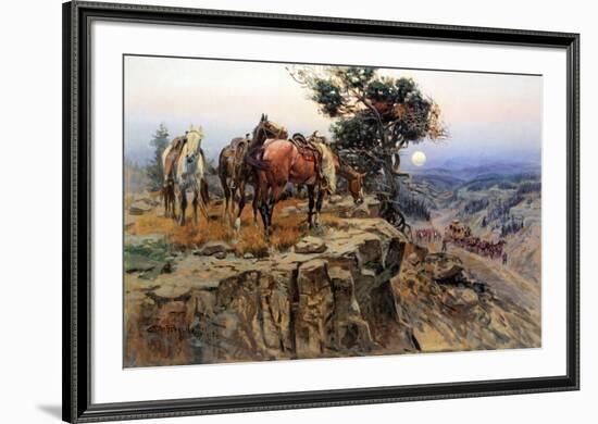 Innocent Allies-Charles Marion Russell-Framed Art Print